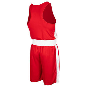Uniformes de boxe de haute qualité rouge et blanc à séchage rapide, design respirant, uniforme de boxe sur mesure unisexe pour le kickboxing - Product Image 6