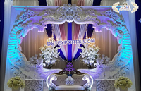 Panneau d'arrière-plan de mariage Grand thème Sri Lanka, décor de scène de mariage sud-indien, pointeur