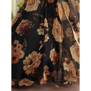 Entretenido Negro Impreso Semi Cosido Tradicional Lehenga Choli - Product Image 1