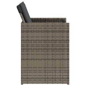Coperture Rimovibili in Rattan PE Grigio Taglia Unica per Sedie da Giardino e Patio - Product Image 6