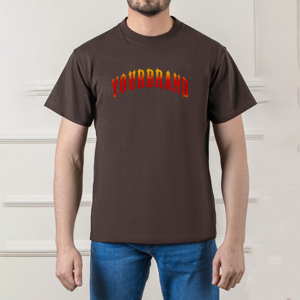 Camiseta de Alta Calidad para Hombre, con Logotipo Impreso Personalizado, 210g, 100% Algodón, Ecológica, Estilo Hip Hop, Corte Holgado, Acabado Lavado - Product Image 1