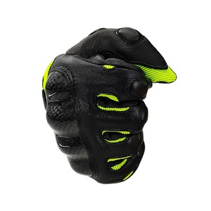 Gants de moto en cuir véritable pour sports de plein air, cyclisme, protection tactile, doigts entiers, course de moto - Product Image 4