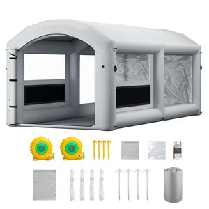 Cabina de Pintura Inflable Portátil de 20x10x8 Pies con Sopladores de 480W+750W y Filtro de Algodón Grande, Diseño de Techo Arqueado - Product Image 1
