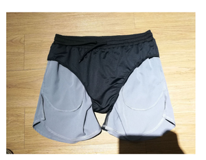 Pantalones cortos deportivos 2 en 1 personalizados, transpirables, de secado rápido, para entrenamiento, fitness, gimnasio, para hombre. - Product Image 6