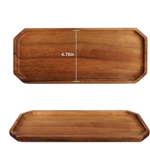 <b>Triangle</b> Wooden Serving Dish Solid <b>Wood</b> Triangular Food Plate Irregular Geometric Cheese Platter Charcuterie Board For Hotels - Product Image 2