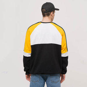 เสื้อสเวตเชิ้ตแขนยาวคอกลมผู้ชาย หลายสี แบบ Color Block ผ้าฟลีซ รับทำโลโก้ตามสั่ง OEM ODM ขายส่งเสื้อผ้า - Product Image 6