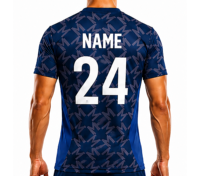Conjunto de Camiseta de Fútbol Unisex Sprint, Personalizable con Nombre de Equipo, Estampado Geométrico Azul Sublimado, Transpirable, Cuello en V, Sin Mangas, para Adultos, Verano