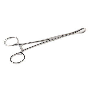 <b>Sponge</b> Holding Forceps <b>Long</b> Shaft Stainless Steel Surgical Instrument with Ring <b>Handle</b> and Curved Serrated Jaw for <b>Sponge</b> Gauze - Product Image 2