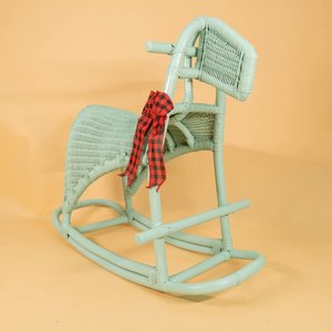 Jouets en rotin pour enfants, chevaux à bascule, chaises à bascule pour bébés, jouets à bascule en forme d'animaux pour stimuler l'imagination des enfants - Product Image 2