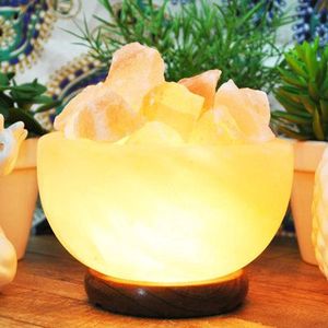 Lámpara de Sal Rosa del Himalaya Natural de Lujo, Cristal Decorativo, Luz Purificadora de Aire, Hecha a Mano, Portátil, para Dormitorio u Oficina, Relajante - Product Image 2