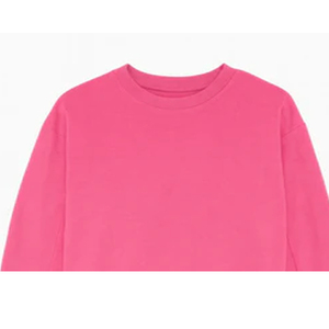 Sudadera de Mujer con Cuello Redondo, Color Rosa, Corte Regular, Tejido de Punto, Manga Larga, Resistente al Viento, 100% Algodón Felpa, para Otoño - Product Image 5