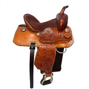 Siège de selle de cheval australien de qualité supérieure en cuir véritable fait à la main avec arbre en bois vente directe en gros fournitures d'usine en Inde - Product Image 2