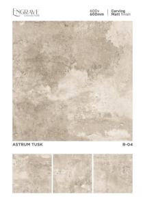 Azulejos de porcelana modernos con acabado mate de 60x60 cm, diseñados para brindar una textura esculpida, una calma visual y una estructura confiable. - Product Image 3