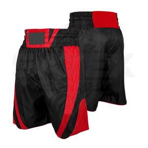Pantalones Cortos de Boxeo Muay Thai MMA con Logotipo Frontal Elástico de Alta Calidad a Precio de Fábrica para Adultos, 100% Poliéster - Product Image 1