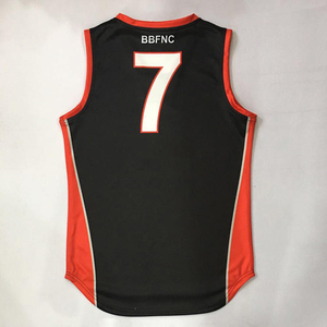 เสื้อกีฬา AFL พิมพ์ลายตามสั่ง OEM/ODM ชุดฟุตบอลออสเตรเลียสำหรับผู้ใหญ่-ชุดทีมควบคุมความชื้น สีและขนาดตามสั่ง - Product Image 3