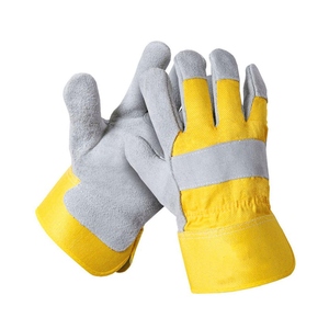 ถุงมือทำงานหนังวัวแท้คุณภาพสูง ทนทานต่อการเสียดสี ทนความร้อน กันไฟ ป้องกันไฟฟ้าสถิต สำหรับงานก่อสร้าง - Product Image 5