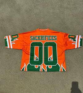 Conjunto de Camisetas de Fútbol Americano Juveniles de Estilo Urbano con Estampado Personalizado, Conjunto de Camisetas y Pantalones Cortos de Fútbol Americano de Secado Rápido - Product Image 3