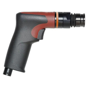Perceuse pneumatique droite Desoutter 300W, tête à dégagement rapide, 1000 tr/min, consommation 14 L/s, couple maximal 12,7 Nm, entrée d'air 1/4, garantie 1 an - Product Image 1
