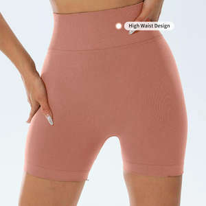 Short de sport taille haute pour femme, extensible, effet push-up fessier, pour le yoga et l'entraînement, fabriqué sur mesure par un fournisseur - Product Image 5