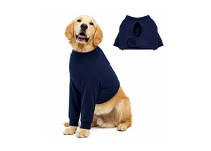 Chaleco Deportivo de Color Sólido para Perros Grandes, Camiseta Transpirable de Secado Rápido para Perros Talla M, Ropa Sencilla para Perros de Primavera/Verano - Product Image 3