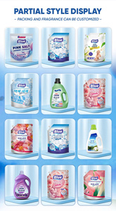 Líquido de Lavandería Azul Profesional OEM |   Fórmula Hipoalergénica Segura para Bebés |   3 kg Marca Blanca |   Rendimiento de Limpieza Premium - Product Image 4