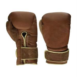 ถุงมือชกมวยคุณภาพสูงแบบผูกเชือกสำหรับผู้ใหญ่ ระดับมืออาชีพ หนังแท้ ปักโลโก้ได้ตามต้องการ สำหรับการฝึกซ้อมและการแข่งขัน - Product Image 3