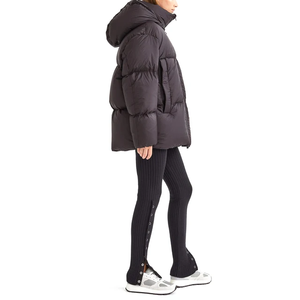 Doudoune à capuche d'hiver rembourrée de duvet, épaisse et chaude, coupe décontractée, fermeture éclair, couleur unie, unisexe - Product Image 2