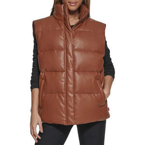 Chaleco acolchado de invierno con logotipo personalizado, precio de fábrica, chaqueta softshell, chaleco tipo puffer para mujer, bajo demanda personalizada - Product Image 1