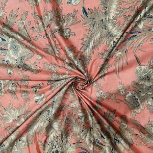 Tela de Algodón Cambric Estampada Hecha a Mano en India, Suave y Ligera, para Confección de Ropa para Niños, Cortinas y Fundas - Product Image 1