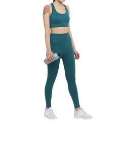 Conjunto Deportivo de Yoga Bond Custom de 3 Piezas: Bra Deportivo, Pantalones de Yoga con Corte Acampanado y Blusa Cruzada de Ballet, en Tela Elástica - Product Image 4