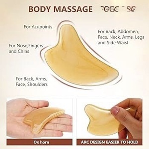 Herramienta de Masaje Facial Ovalada Ecológica de Cuerno de Búfalo de ILAHI, Gua Sha Pulido de Uttar Pradesh para Lifting, Modelo ICOHFM-12303 - Product Image 6