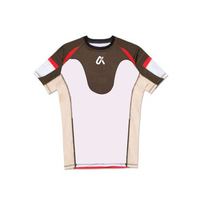 Rashguard à manches courtes de qualité supérieure, design personnalisé, avec protection UV, rashguard à manches courtes compressif - Product Image 3