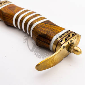 Nueva Edición Cuchillo de Hoja Fija de Acero de Damasco para Caza al Aire Libre con Mango de Hueso y Madera, el Mejor Cuchillo de Camping con Filo Afilado para Coleccionistas - Product Image 4