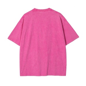 T-shirt Homme Luxe 100% Coton Respirant Écologique Haute Qualité Personnalisable Coupe Oversize Délavé à l'Acide Grande Taille Vintage - Product Image 4