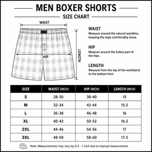 Ash Grey <b>Mini</b> Gingham Men Boxer Shorts Natural Cotton Everyday Comfort Elastic Band Premium Wholesale Boxer Shorts - Product Image 6