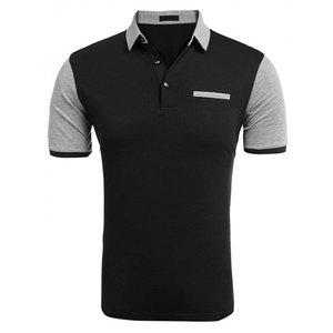 Chemises polo en coton à manches courtes, taille plus, avec logo personnalisé, séchage rapide, col rabattu, vêtements de sport - Product Image 4