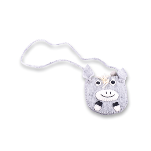 Sac en feutre à motif de tête d'âne pour enfants et adolescents - Product Image 2