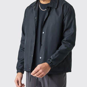 High Quality Custom Mens Coaching Jacket Breathable Waterproof Windbreaker Casual Lightweight Zipper Up Sports Running <b>Coaches</b> - Product Image 5