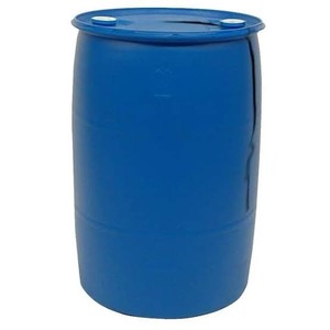 Fût en plastique bleu de 200 litres avec bouche fermée, capacité d'eau de 210 litres - Product Image 2