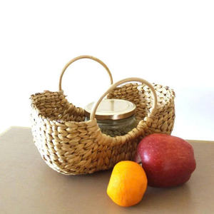 Paniers de pique-nique suspendus en jacinthe d'eau tressée, écologiques et faits à la main au Vietnam, pour le rangement de la maison moderne - Product Image 3