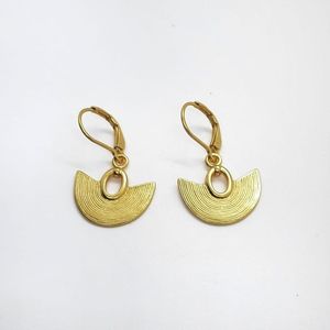 Gold Plated Brass Metal Wire Handmade Fashion Brass Jewelry Ladies fine <b>cuff</b> <b>Earrings</b> for Women From India Gift White Party - Product Image 1