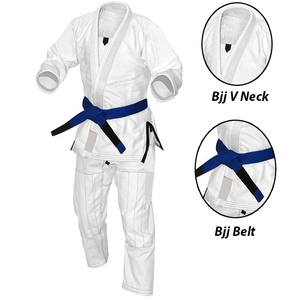 ชุดจิวจิทสึแขนยาวผ้าคอตตอนชุดกิโมโน Jitsu ศิลปะการต่อสู้ขายส่ง - Product Image 6