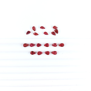 Rubis naturels de Bangkok, formes poire calibrées 4x6mm, pierres précieuses de rubis naturelles facettées en vrac pour la fabrication de bijoux, prêtes à l'emploi - Product Image 5