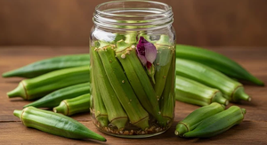 Premium <b>Pickled</b> Whole Okra in Vinegar Glass <b>Jar</b> | Private Label | OEM Manufacturer | Export Quality - Product Image 2