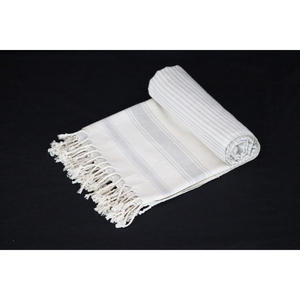 Toalla Turca Fouta 100% Algodón con Diseño de Rayas de Color Natural, Súper Absorbente, de Secado Rápido, Ecológica, Suave, de Primera Calidad para Clima Cálido - Product Image 2