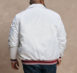 Vestes de baseball en satin sur mesure grande taille pour hommes Nom et numéro de l'équipe sportive Respirant Veste de baseball en satin d'hiver - Product Image 2