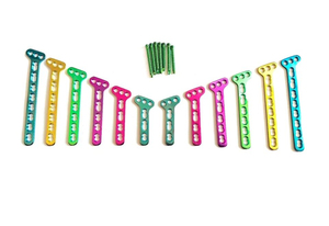 Juego de 12 Placas Oblicuas de Titanio Veterinario Tipo T para Implantes Ortopédicos, para Cirugía Ósea Animal, Fijación y Reparación de Fracturas - Product Image 5