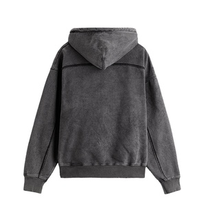 Sweat à capuche lavé à l'acide 100% coton de haute qualité High Street Series Lavage vieux pull pierre lavé sweat à capuche vintage 2026 - Product Image 5
