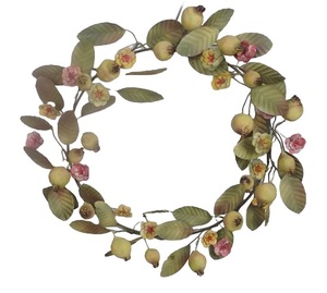 Moderna Corona Navideña de Hojas Metálicas Hecha a Mano y Ecológica para Decoración Navideña y Regalos de Año Nuevo - Product Image 5