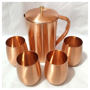 Gobelet en cuivre pur à 100 %, artisanal, martelé, pour les bienfaits ayurvédiques, écologique, vaisselle en métal de qualité supérieure - Product Image 4